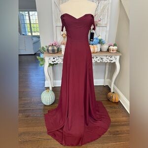 Reformation Constance dress - Merlot 0XS purchased NWT from Vestaire Collective